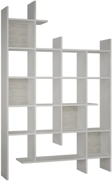 FUNZI LIVING Manco estantería - melamina blanca