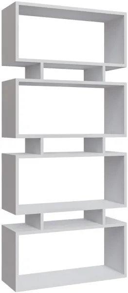 FUNZI LIVING Langdon estantería - melamina blanca