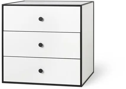 Audo Frame 49 Con 3 Cajones 42X49X49 Blanco