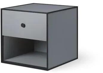 Audo Frame 35 Con 1 Cajón 35X35X35 Gris Oscuro