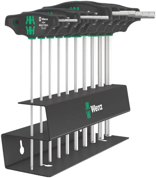 Wera 454/10 HF set Imperial 2 juego de destornilladores de mango en T Hex-Plus