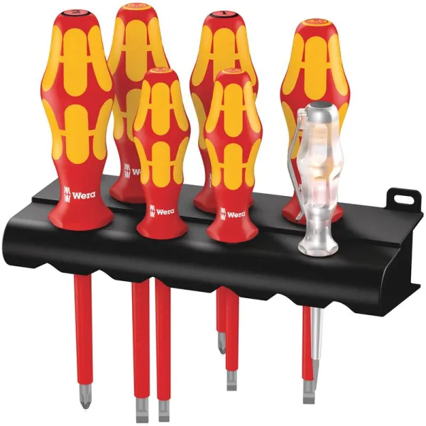 Wera Juego de destornilladores 160 i/165 i/7 Kraftform Plus serie 100 rack