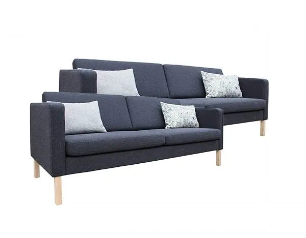 Conjunto de sofás Stouby Bace 2+3 personas con tela MainLine Flax